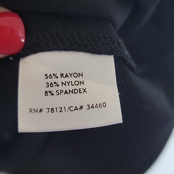 Eileen Fisher Fit and Flare V Neck Dress, L - Picture 6 of 9